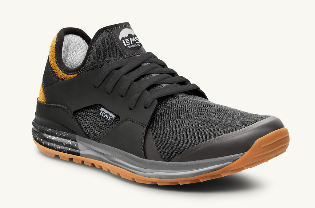 Black Dark Grey Men's Lems Sneakers Mesa | FCW1242OB