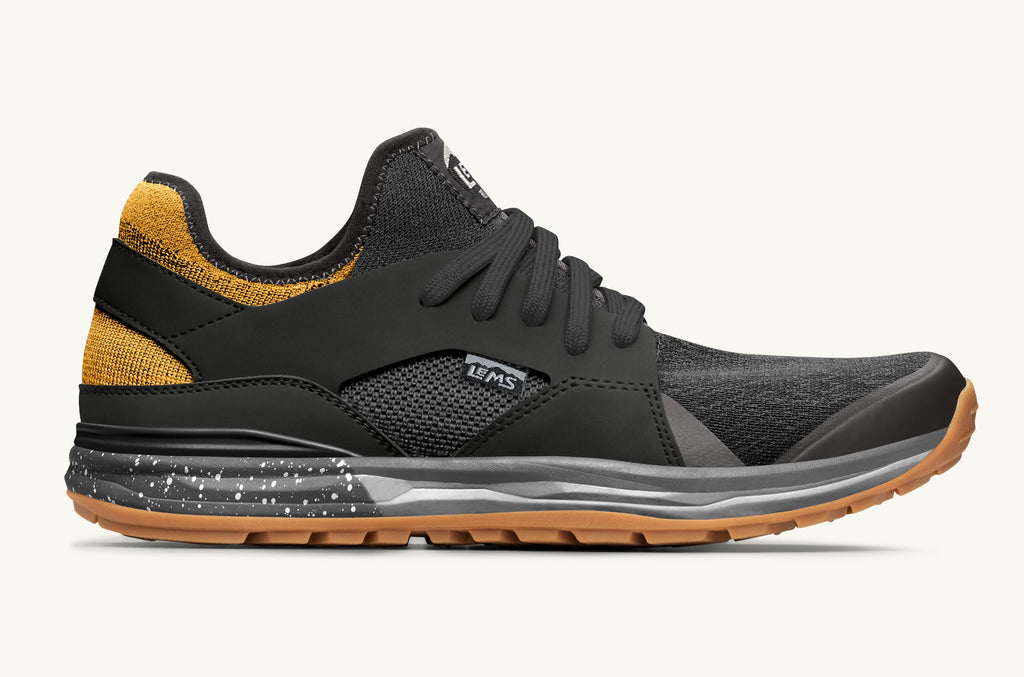 Black Dark Grey Men's Lems Sneakers Mesa | FCW1242OB