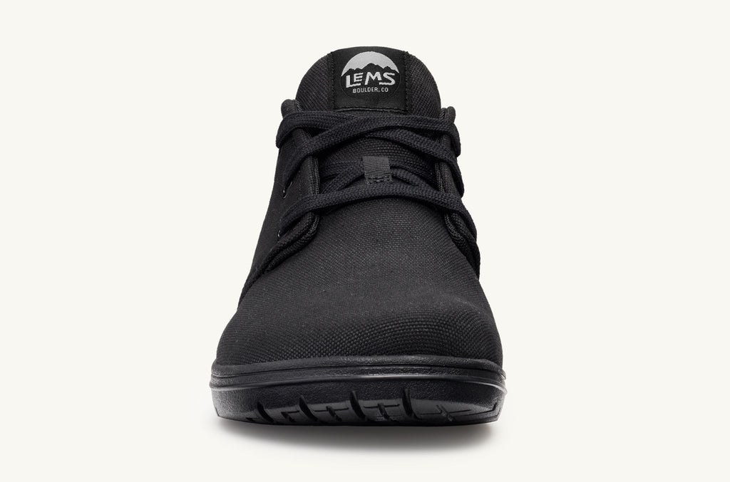 Black Men's Lems Canvas Boots Chukka | GXR7951HX