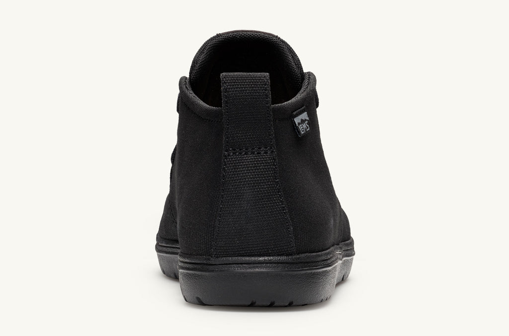 Black Men's Lems Canvas Boots Chukka | GXR7951HX