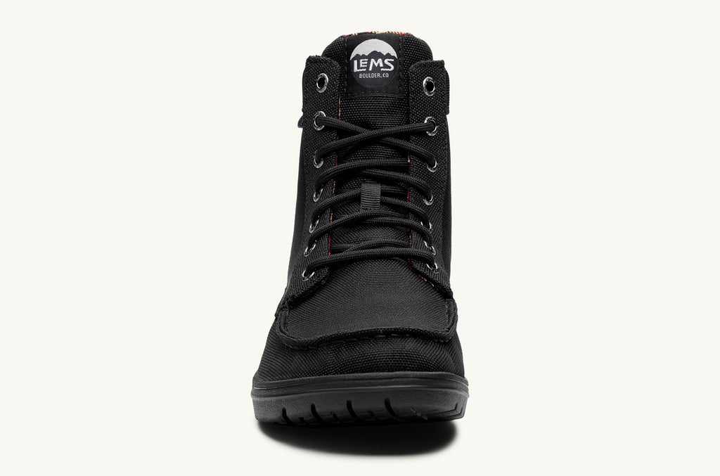 Black Men's Lems Nylon Boots Boulder | VOF1328FK
