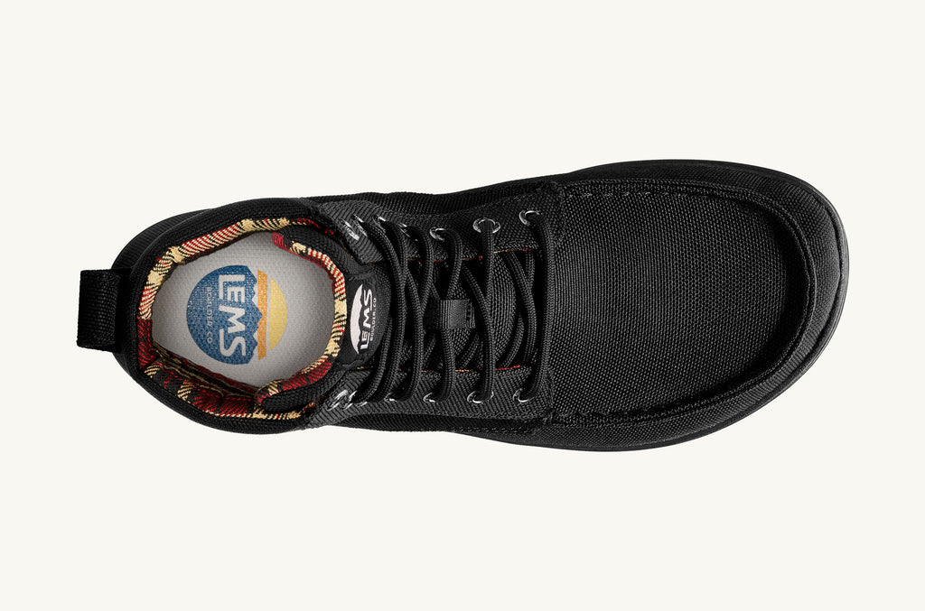 Black Men's Lems Nylon Boots Boulder | VOF1328FK