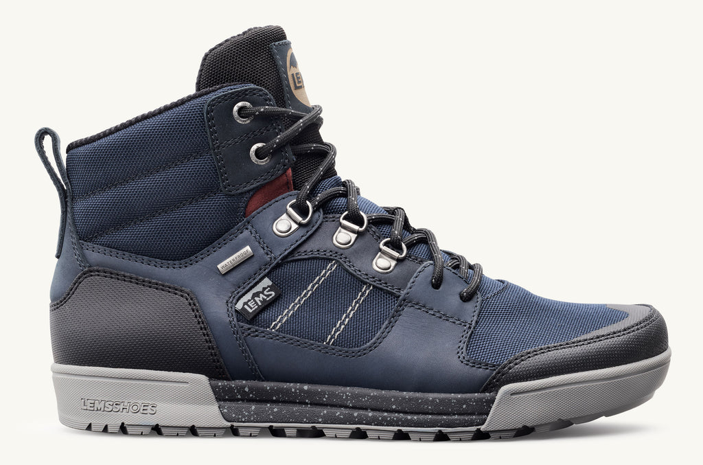 Blue Grey Men's Lems Boots Waterproof Outlander | YFG3652ZN