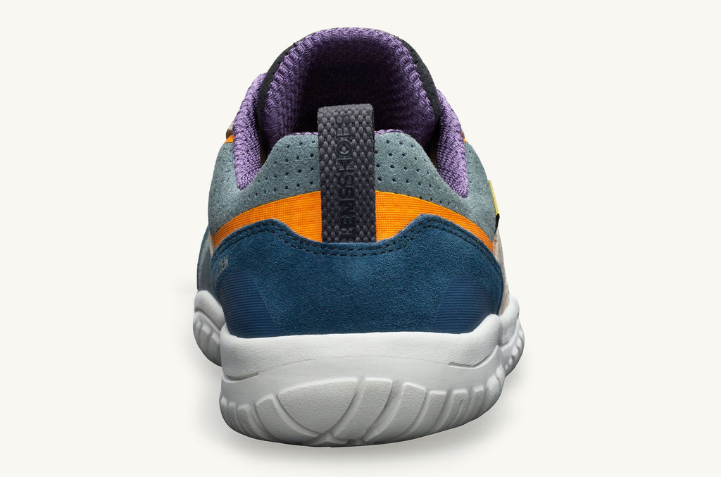 Blue Grey Orange Men's Lems Suede Sneakers Primal Zen | VKS7615HQ