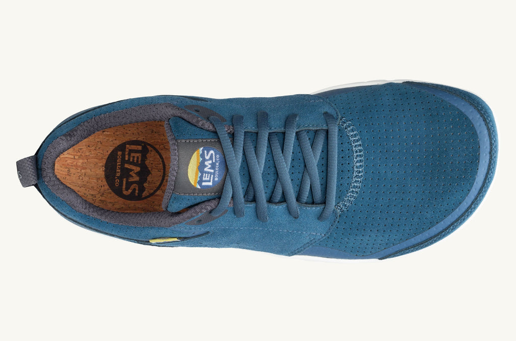 Blue Men's Lems Suede Sneakers Primal Zen | OMI5430LW