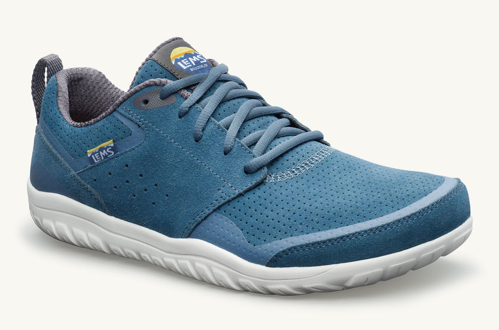 Blue Men's Lems Suede Sneakers Primal Zen | OMI5430LW