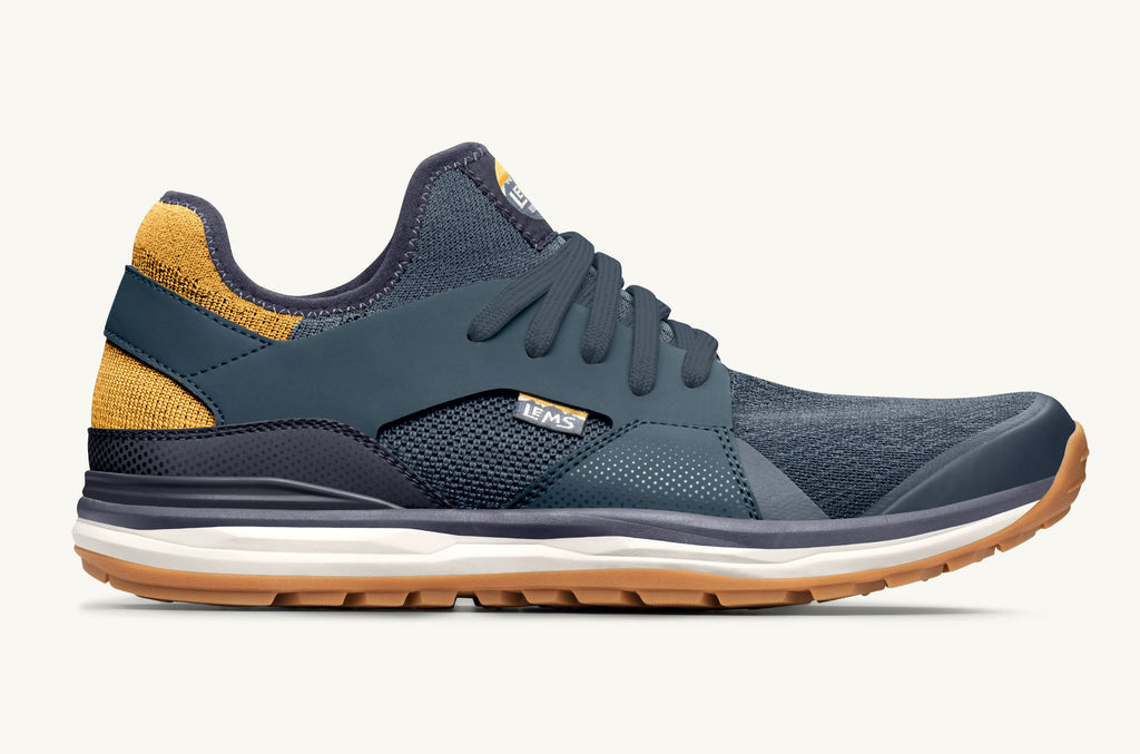 Blue Yellow Men's Lems Sneakers Mesa | KQM738BZ