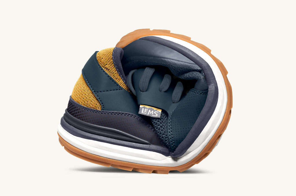 Blue Yellow Men's Lems Sneakers Mesa | KQM738BZ