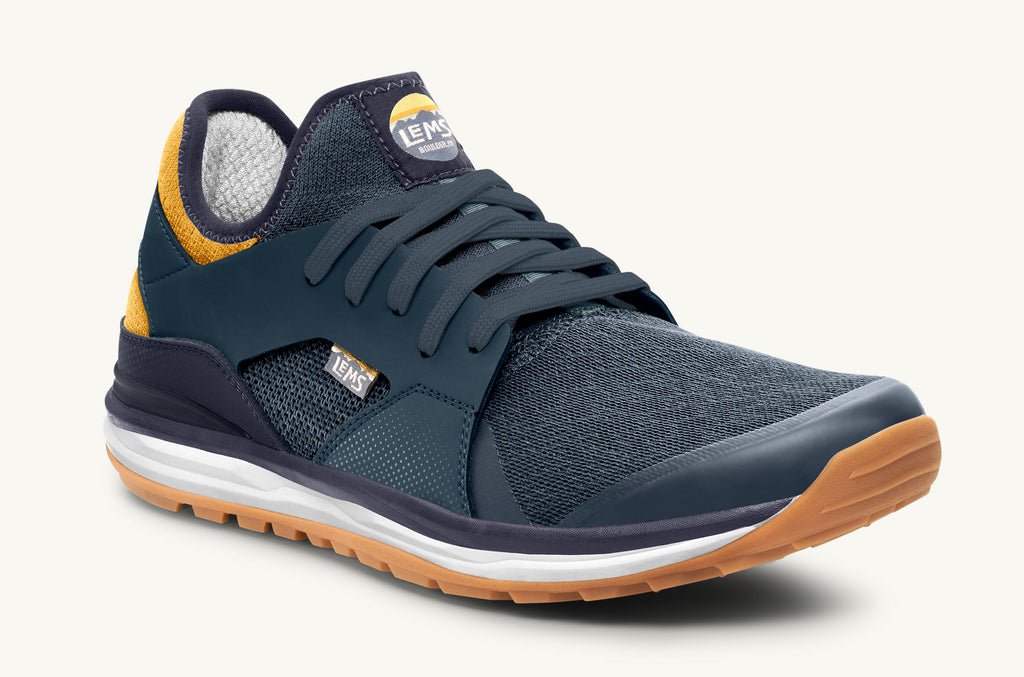 Blue Yellow Men's Lems Sneakers Mesa | KQM738BZ