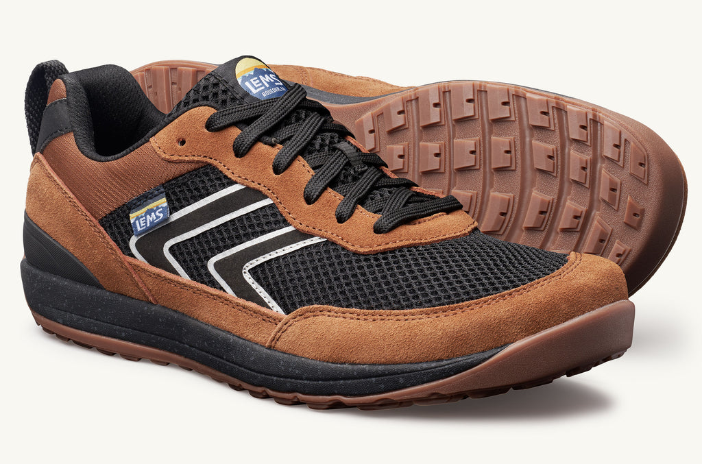 Brown Black Men\'s Lems Sneakers Primal Pursuit | WJI3638PR