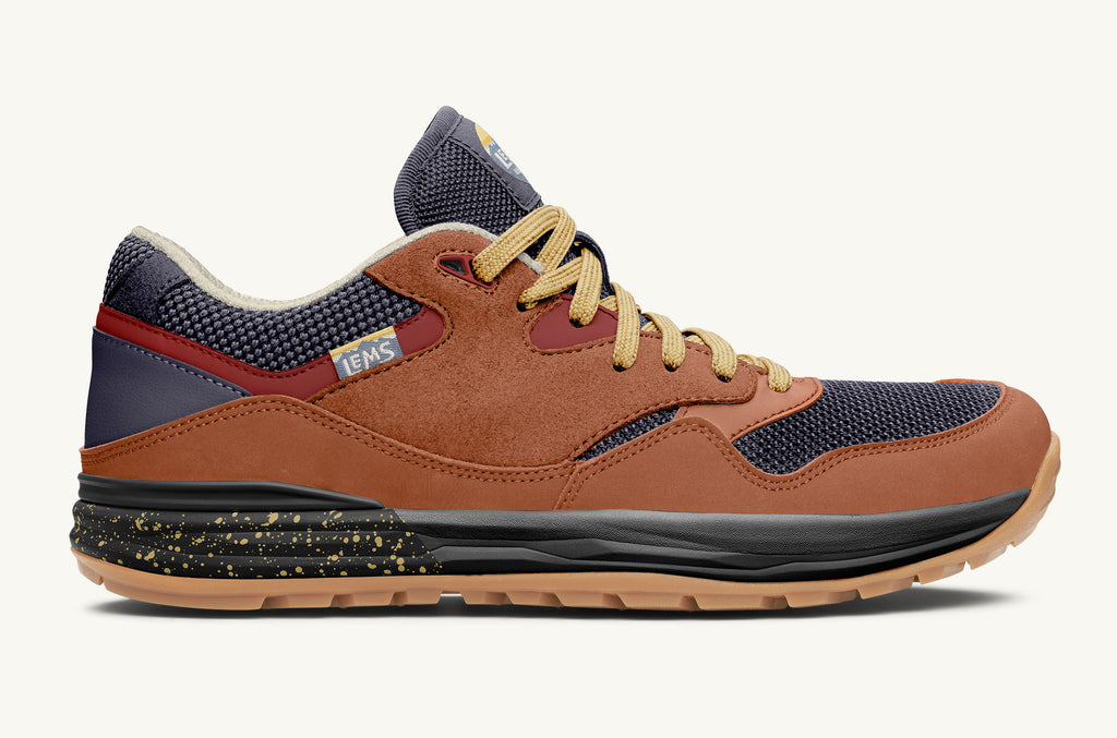 Brown Blue Men's Lems Sneakers Trailhead | SIF9047NB