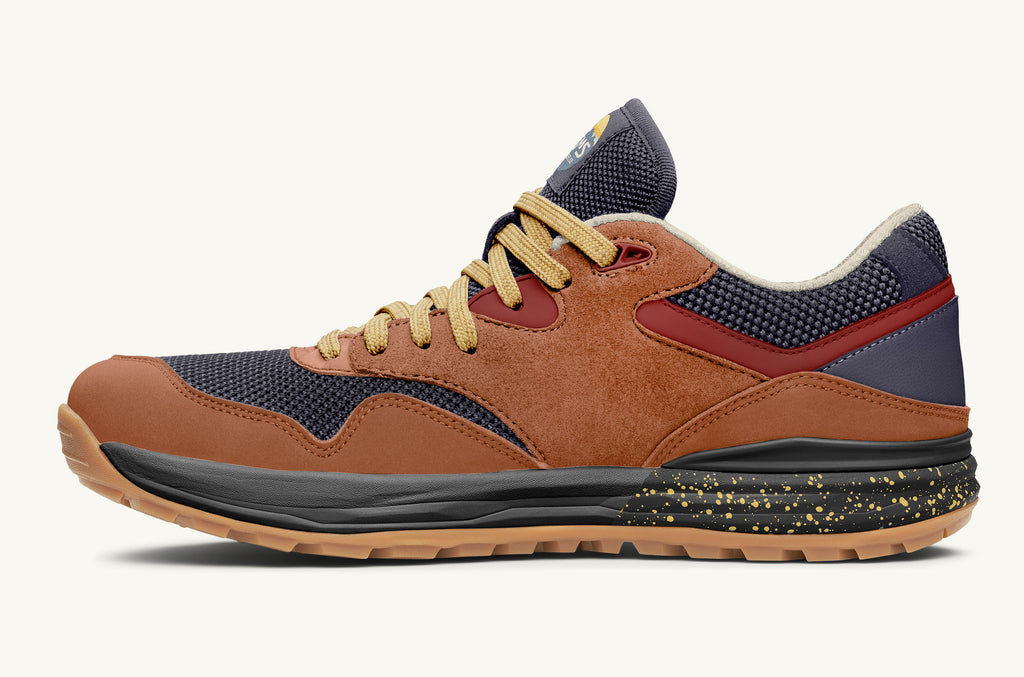 Brown Blue Men's Lems Sneakers Trailhead | SIF9047NB
