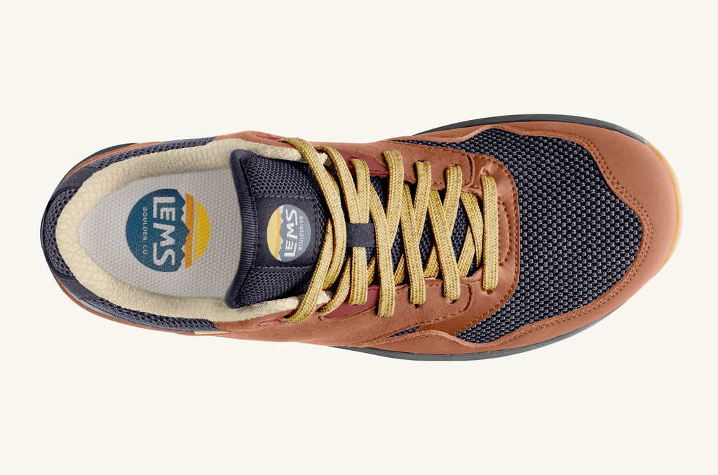 Brown Blue Men's Lems Sneakers Trailhead | SIF9047NB