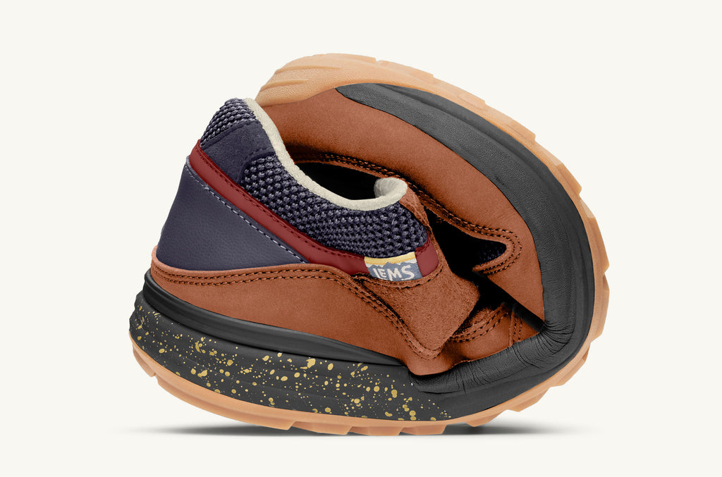 Brown Blue Men's Lems Sneakers Trailhead | SIF9047NB
