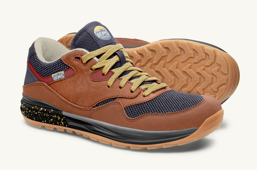 Brown Blue Men\'s Lems Sneakers Trailhead | SIF9047NB