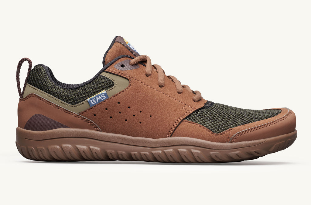 Brown Green Men's Lems Sneakers Primal Zen | IND4572QA