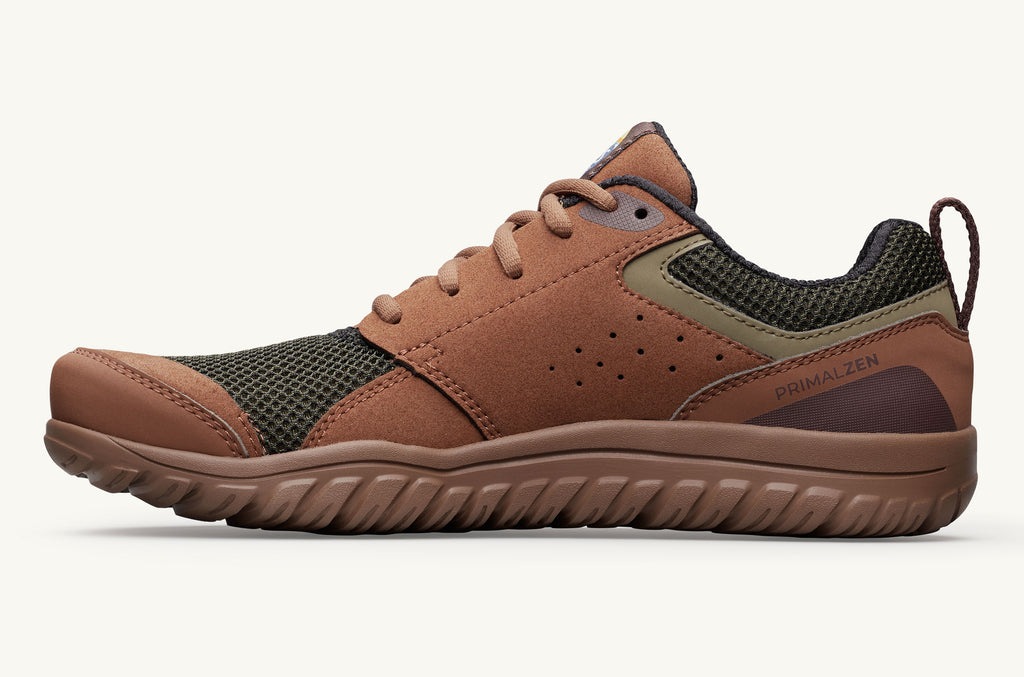 Brown Green Men's Lems Sneakers Primal Zen | IND4572QA