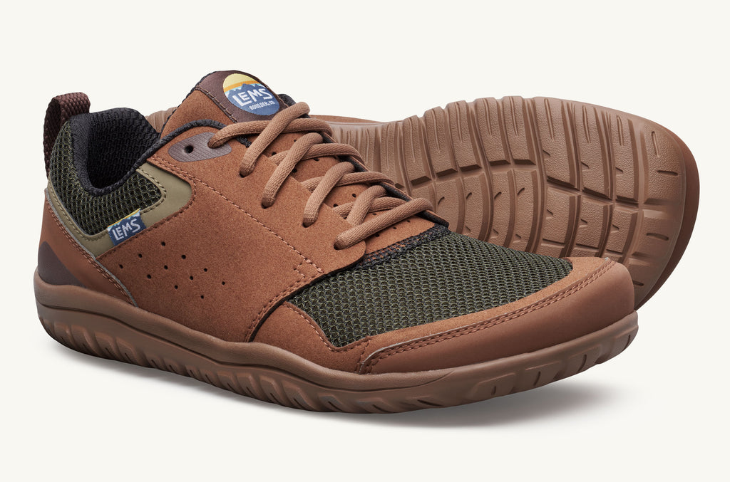 Brown Green Men\'s Lems Sneakers Primal Zen | IND4572QA