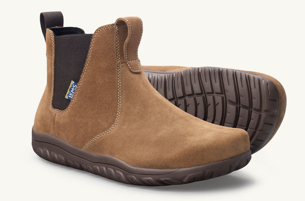Brown Men\'s Lems Boots Chelsea | KEX28CH