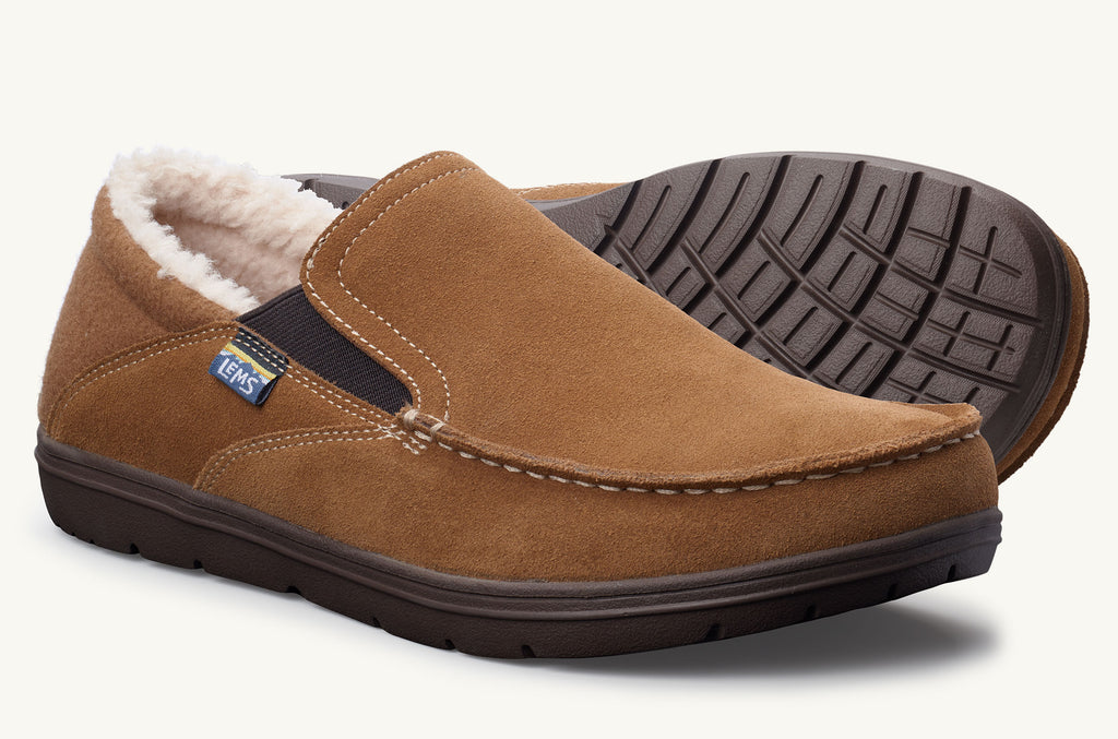 Brown Men\'s Lems Fur Slip On Shoes Drifter | UCT2713HW