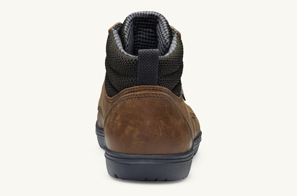 Brown Men's Lems Leather Boots Boulder | ZHS3395CM