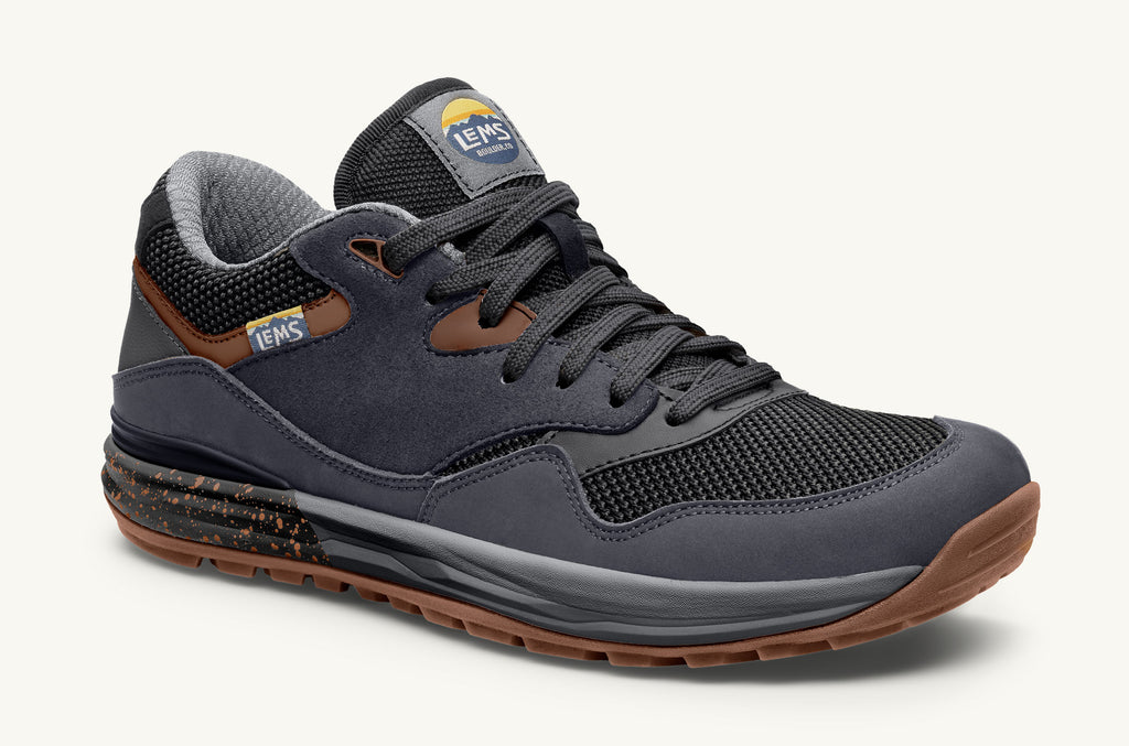Dark Blue Black Men's Lems Sneakers Trailhead | MJK1015YP
