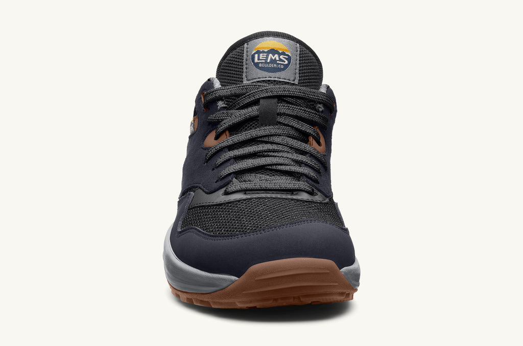 Dark Blue Black Men's Lems Sneakers Trailhead | MJK1015YP