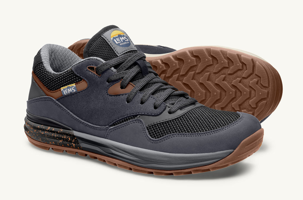 Dark Blue Black Men\'s Lems Sneakers Trailhead | MJK1015YP