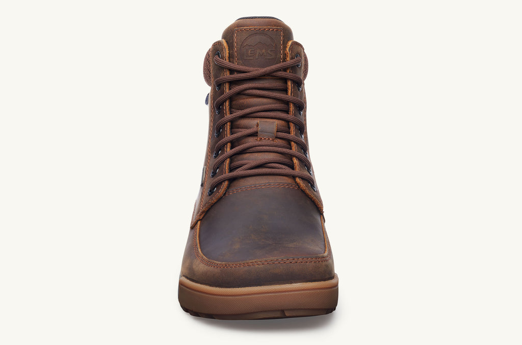 Dark Brown Men's Lems Boots Waterproof Boulder Summit | WUH630XY