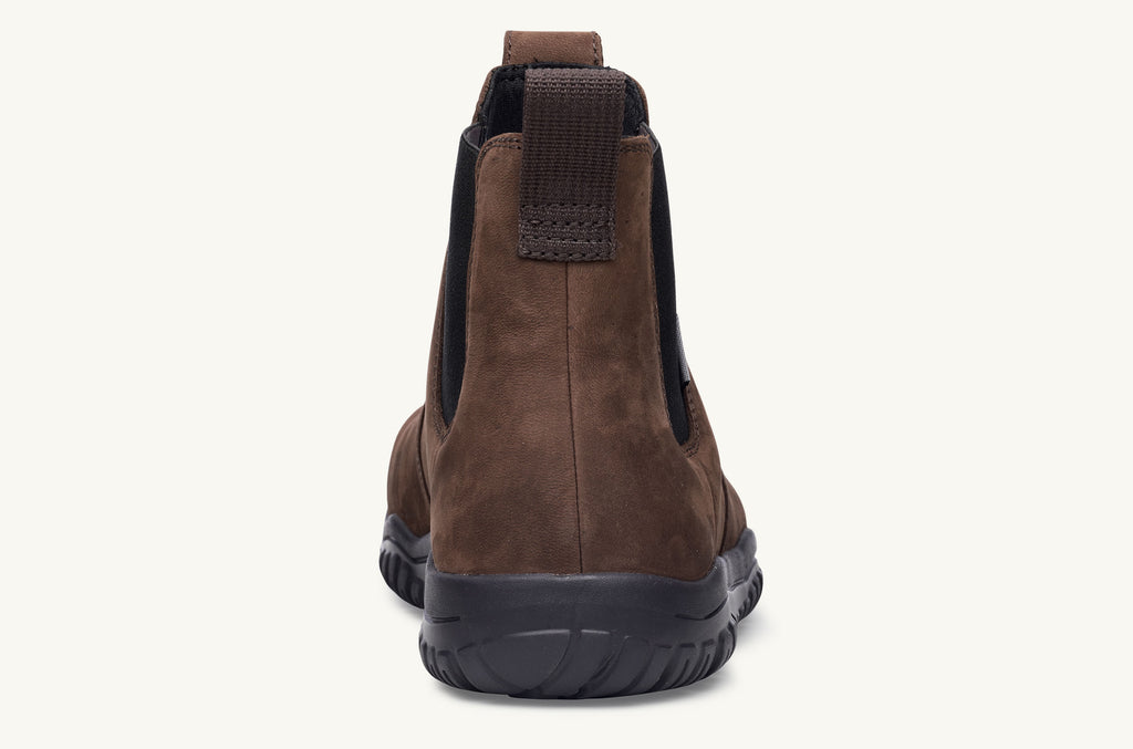 Dark Brown Men's Lems Boots Waterproof Chelsea | VOS536QB