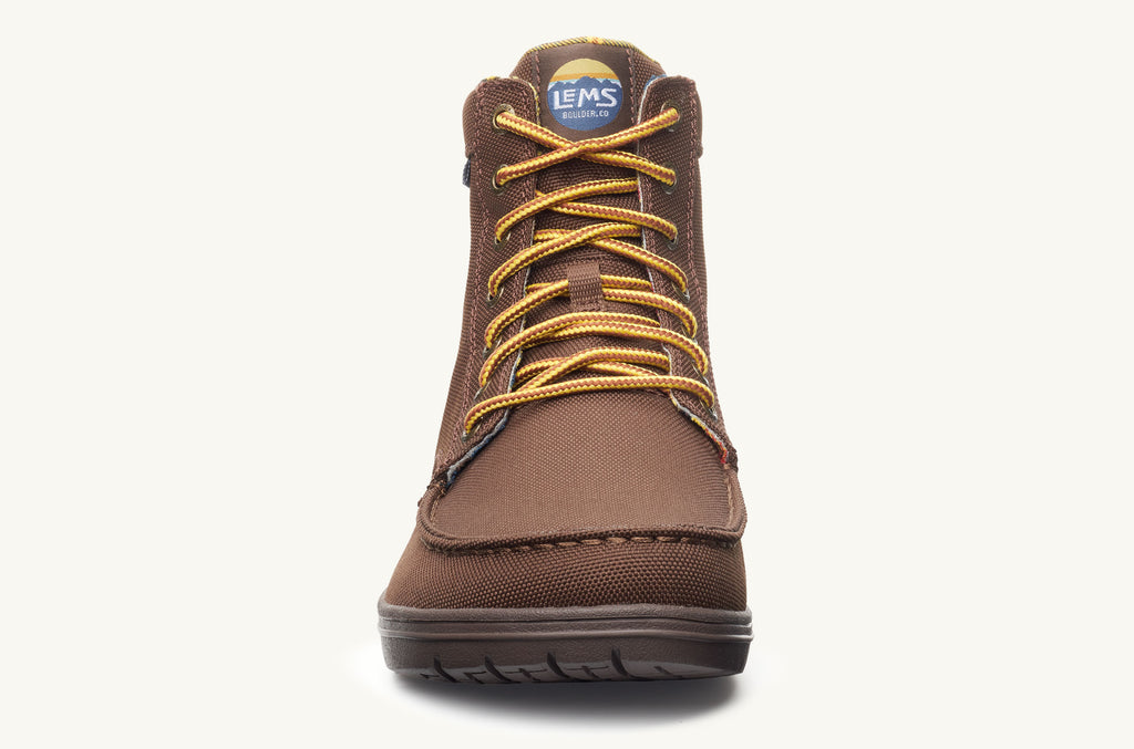 Dark Brown Men's Lems Nylon Boots Boulder | GVI548PS