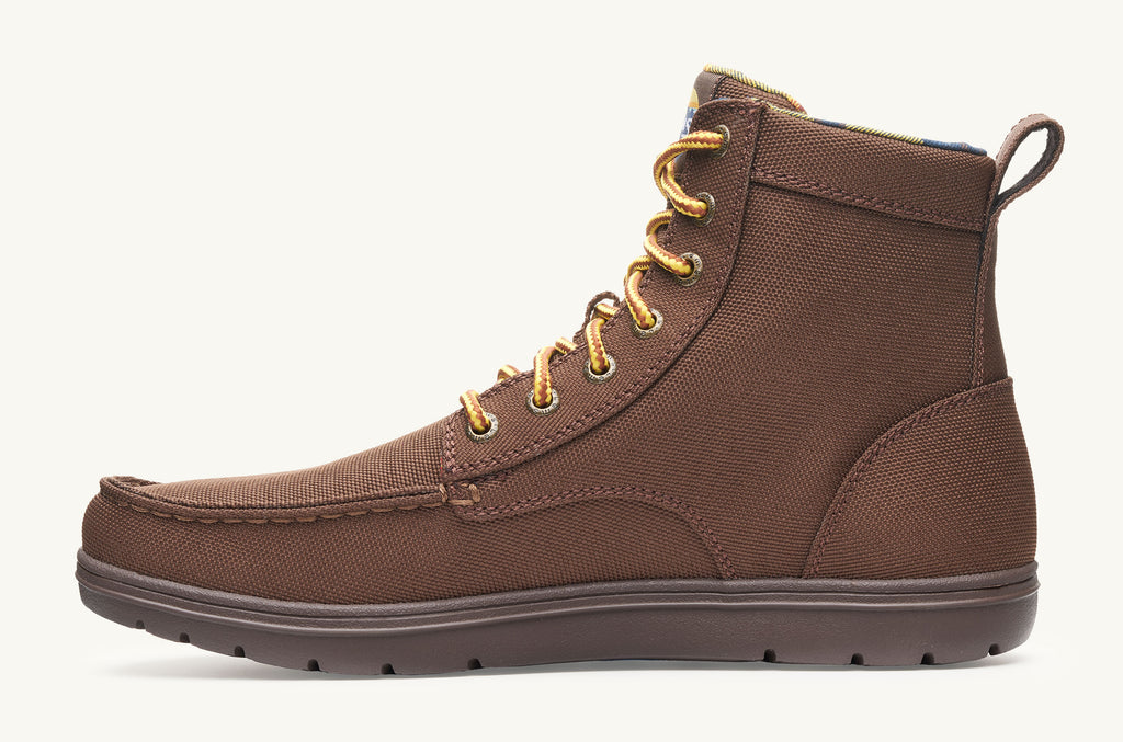 Dark Brown Men's Lems Nylon Boots Boulder | GVI548PS