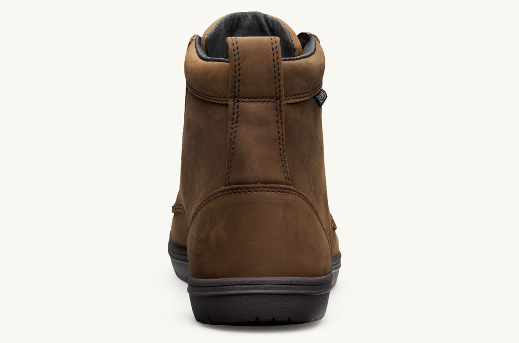 Dark Brown Women's Lems Boots Waterproof Boulder | IKN4719OE