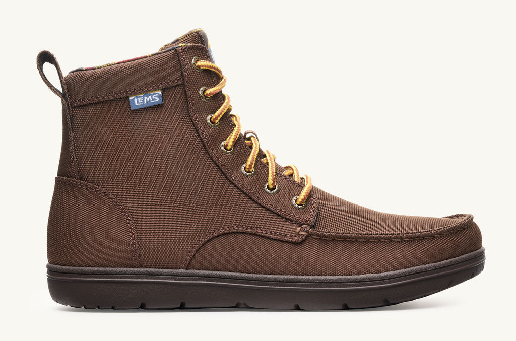 Dark Brown Women's Lems Nylon Boots Boulder | OIL7023JK