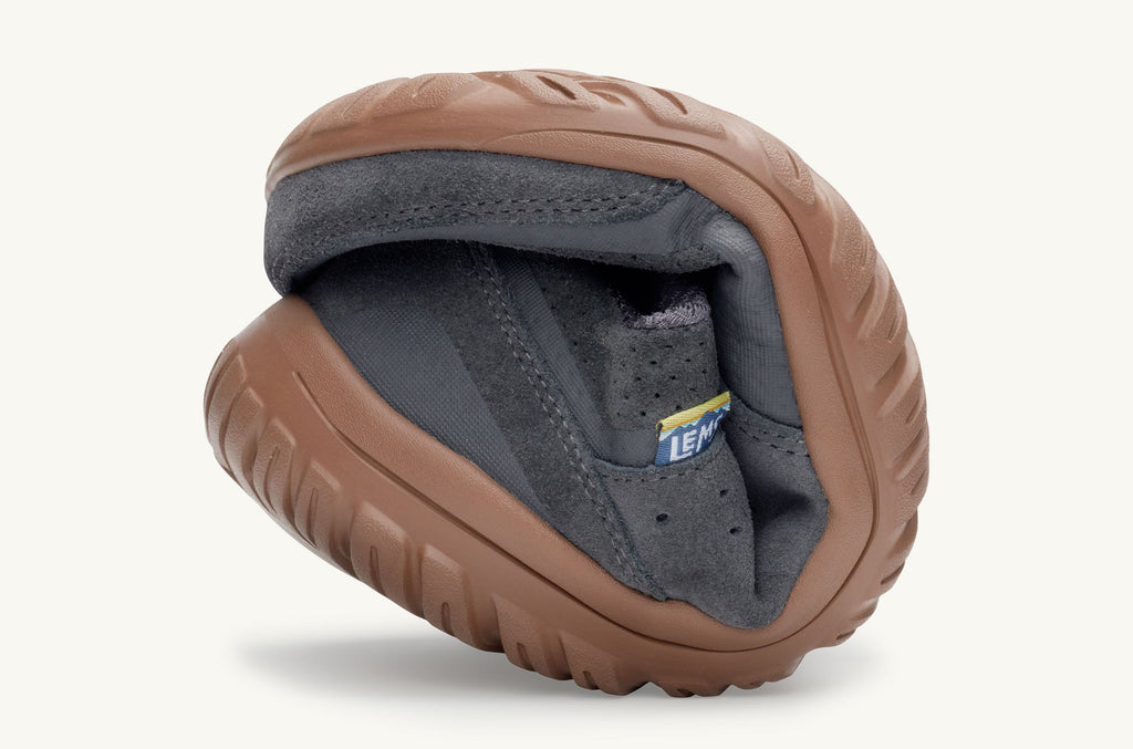 Deep Grey Women's Lems Suede Sneakers Primal Zen | IOS10035KW