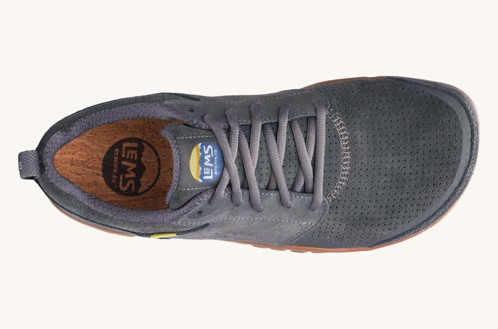 Deep Grey Women's Lems Suede Sneakers Primal Zen | IOS10035KW