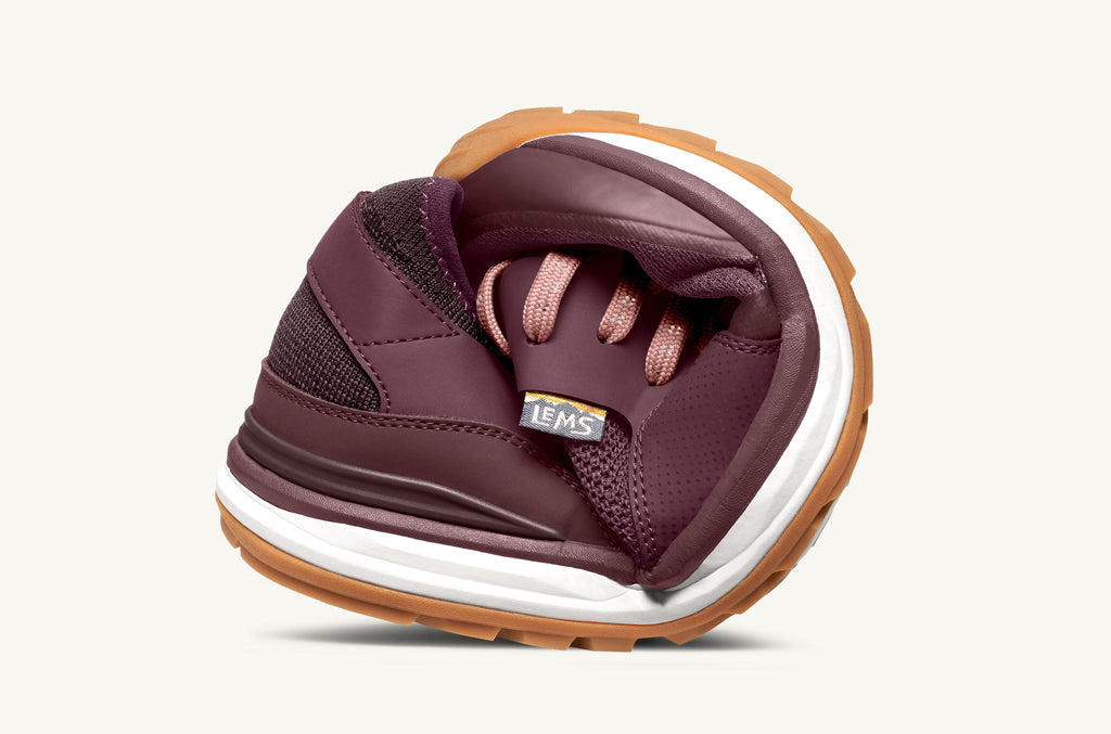 Deep Red Women's Lems Sneakers Mesa | JJQ1374JX