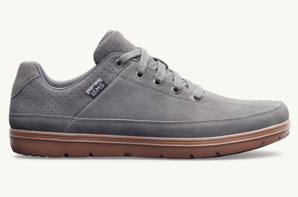 Grey Men's Lems Suede Shoes Chillum | JER3254XT