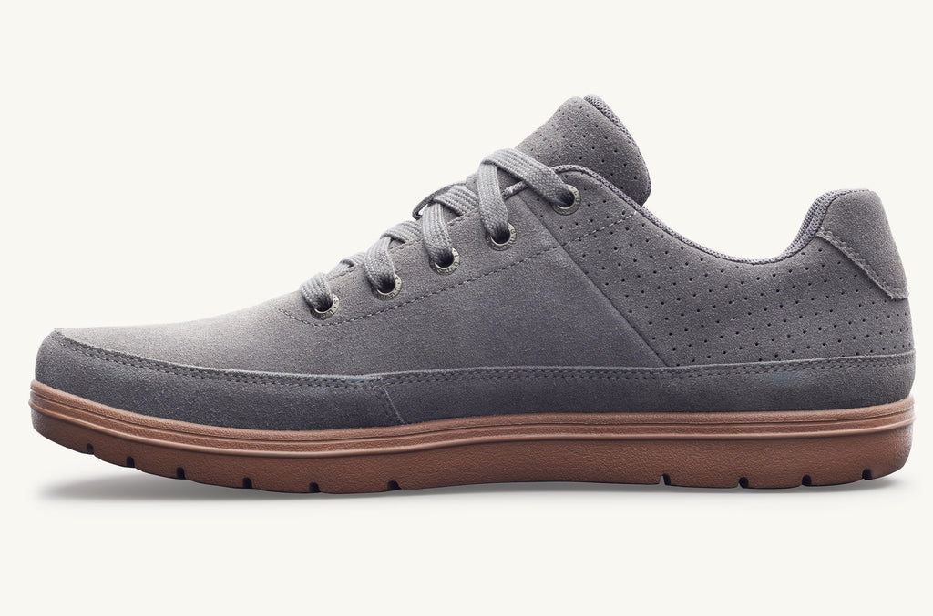 Grey Men's Lems Suede Shoes Chillum | JER3254XT