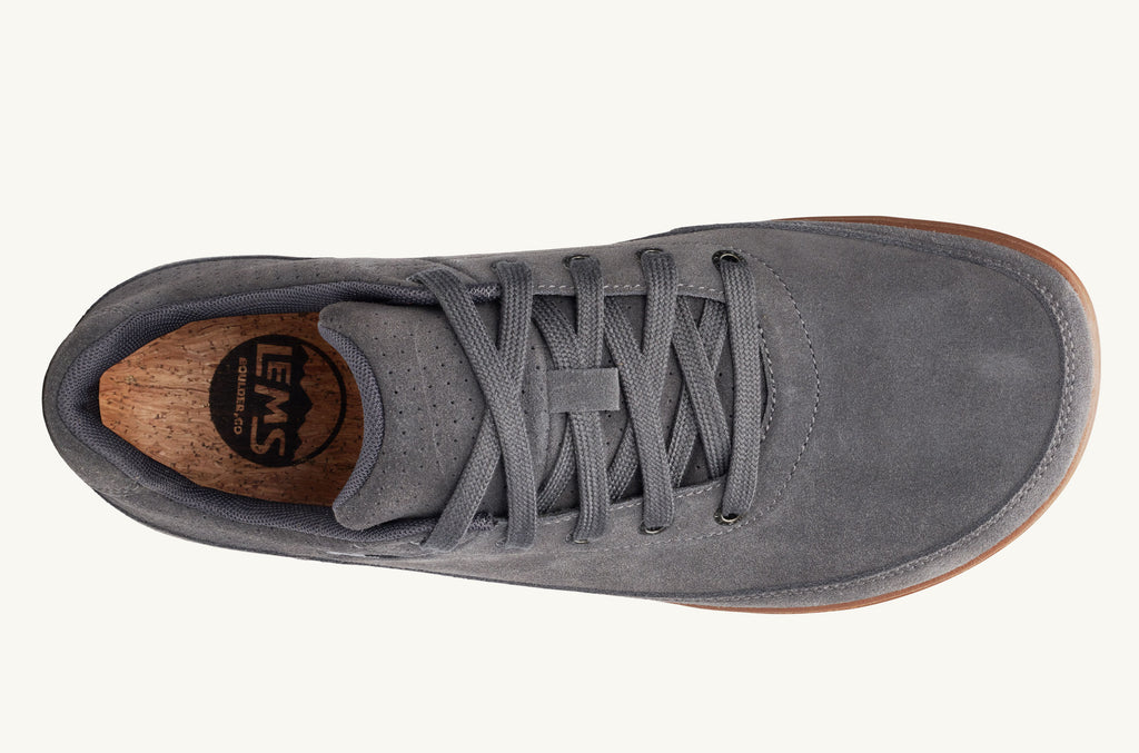 Grey Men's Lems Suede Shoes Chillum | JER3254XT