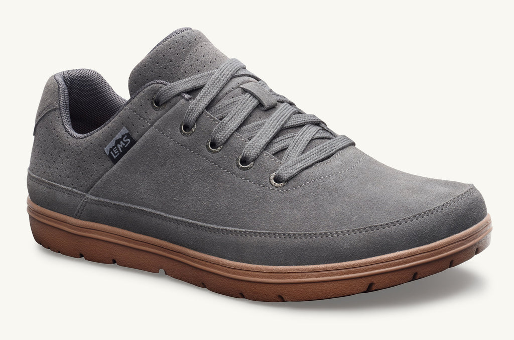 Grey Men's Lems Suede Shoes Chillum | JER3254XT