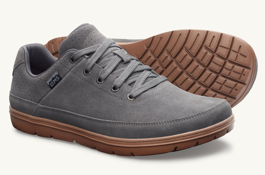 Grey Men\'s Lems Suede Shoes Chillum | JER3254XT