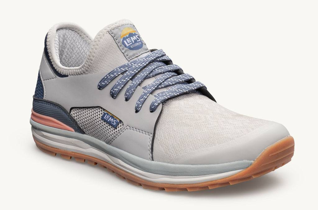 Grey Navy Women's Lems Sneakers Mesa | VDI931UL