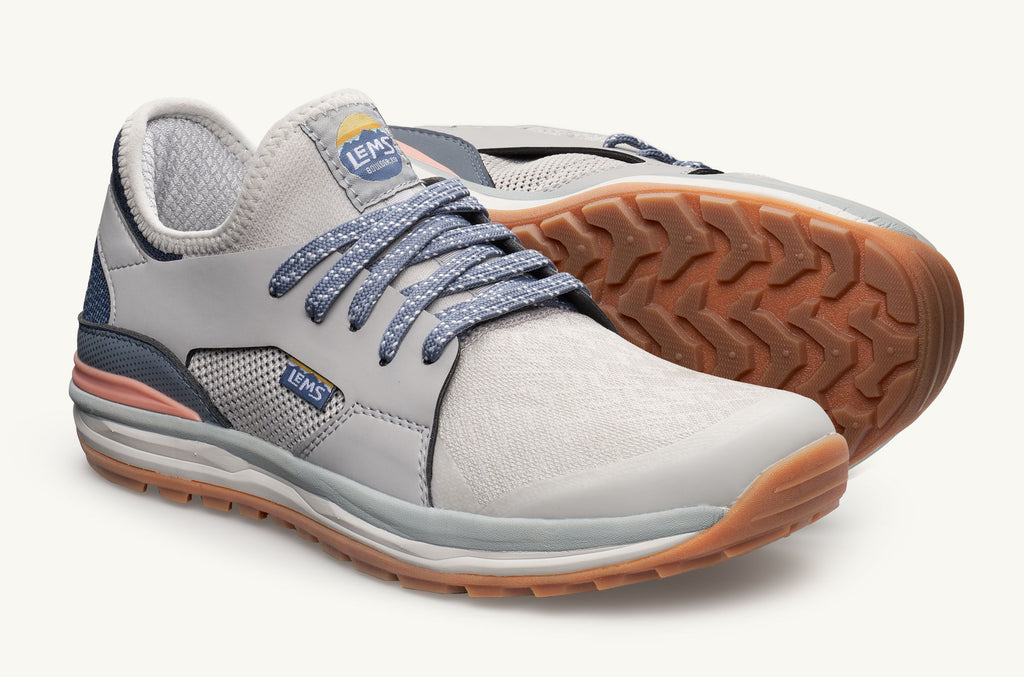 Grey Navy Women\'s Lems Sneakers Mesa | VDI931UL