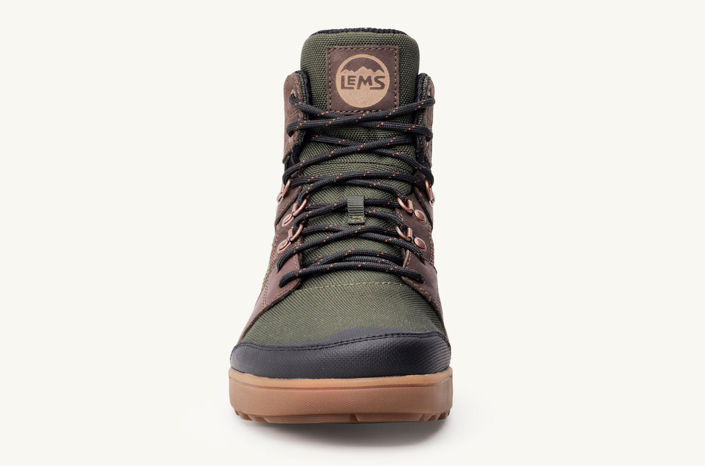 Olive Brown Men's Lems Boots Waterproof Outlander | RPC765AD