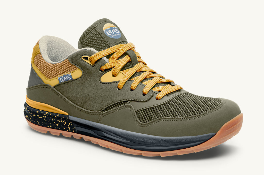 Olive Yellow Men's Lems Sneakers Trailhead | SJL5469ZI