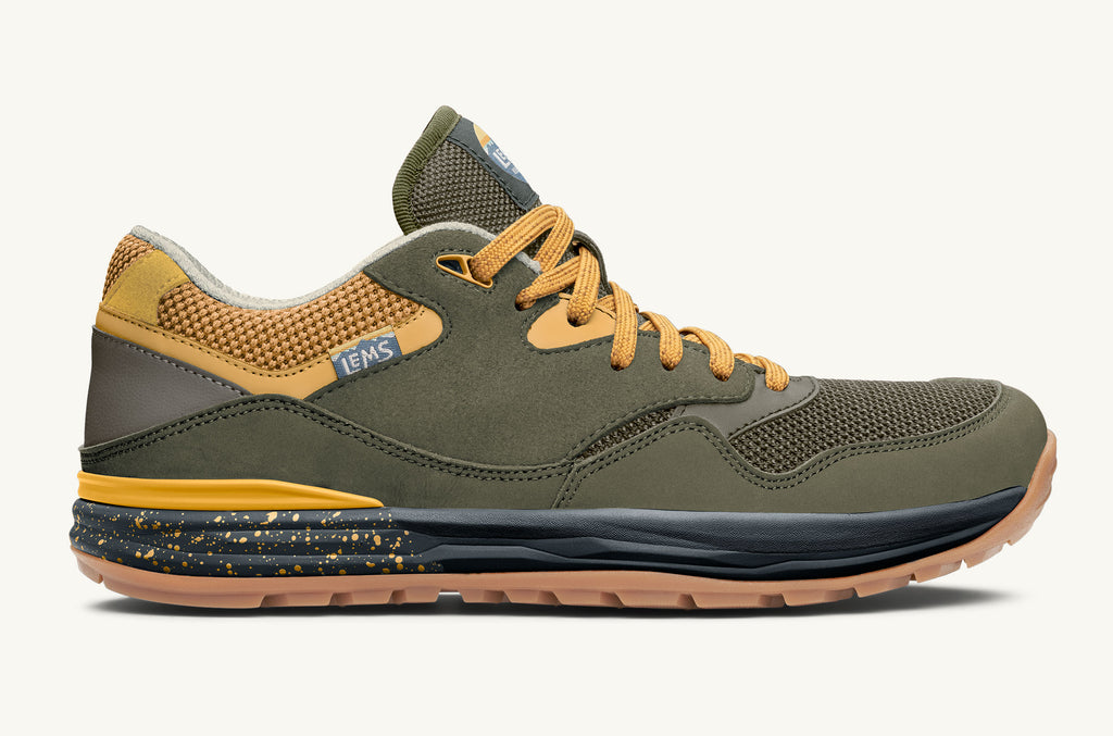 Olive Yellow Men's Lems Sneakers Trailhead | SJL5469ZI