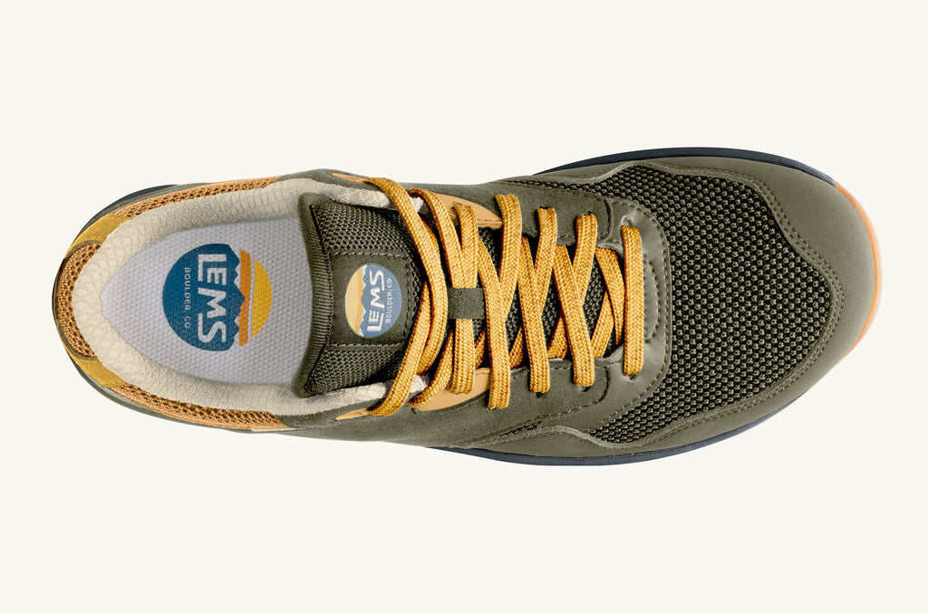 Olive Yellow Men's Lems Sneakers Trailhead | SJL5469ZI
