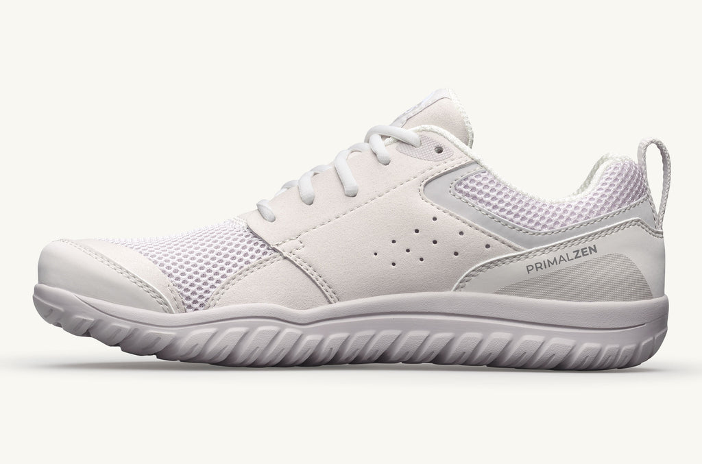 White Men's Lems Sneakers Primal Zen | DEI5289QR